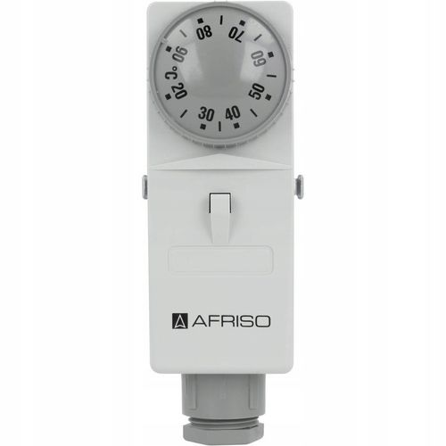 STEROWNIK TERMOSTAT PRZYLGOWY NA RURĘ POMPY C.O BRC 20-90°C AFRISO 6740100 na Arena.pl