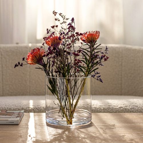 Wazon ŚWIECZNIK Lampion Cylinder 19 cm POJEMNIK Na Kompozycje na Arena.pl