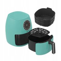 Air Fryer Frytkownica beztłuszczowa TURBOTRONIC TT-AF210 Turkusowy 3.5l 6