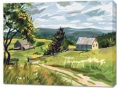 Obraz 90x70cm Bujna Wieś