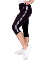 Legginsy damskie getry 3/4 z lampasem LOVE S YOCLUB