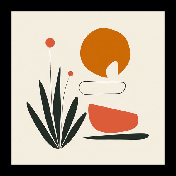 Plakat 20x20cm Abstrakcyjny Zen zdjęcie 2