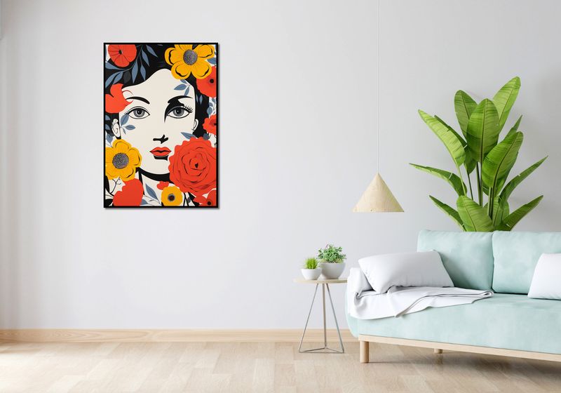 Plakat 68x98cm Kwiatowa Aura zdjęcie 4