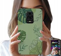 ETUI DO XIAOMI NOTE 9 PRO / 9S - ZIELONE LIŚCIE ROŚLINNE WZORY PLECKI