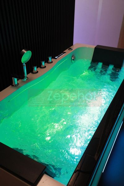 Wanna z hydromasażem EBX-7066 white prostokątna 170cmx78cmx61cm Wodosp zdjęcie 63