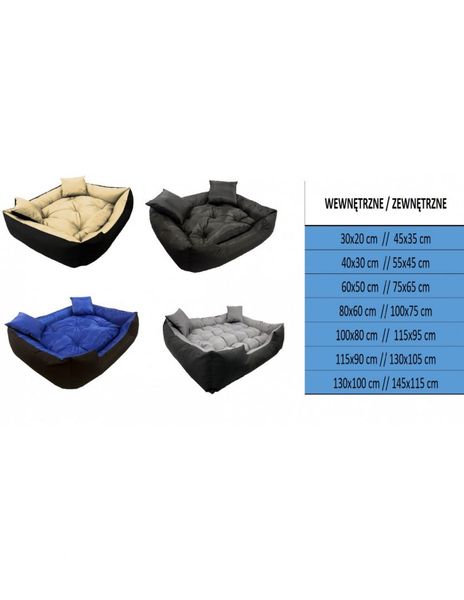 Legowisko Kojec Łóżko Dla Psa Kota 55x45 cm Niebieskie zdjęcie 3