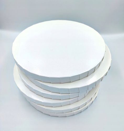 Podkład pod tort Z ZAKŁADKAMI 25cm BIAŁY KOMUNIA URODZINY na Arena.pl