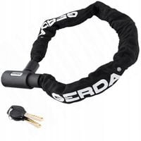 ZABEZPIECZENIE ROWEROWE ŁAŃCUCH ZAPIĘCIE ROWERU GERDA CONTRA 900/6V