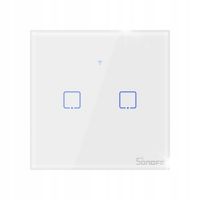 Dotykowy Włącznik Światła WiFi T0 EU TX 2-Kanałowy eWeLink