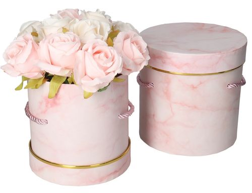 FLOWER BOX PUDEŁKO NA KWIATY PREZENT DEKORACJE 2SZT na Arena.pl