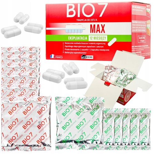 BIO7 MAX 2kg Aktywator BAKTERIE do szamb oczyszczalni USUWA ZAPACH na Arena.pl