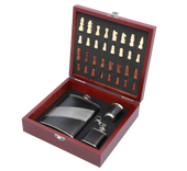 Zestaw Dwie Piersiówki Szachy Kieliszek Lejek