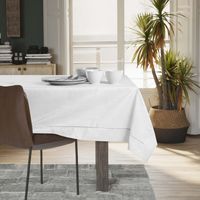 Obrus Plamoodporny VESTA Mankiet + Lamówka 140x350 Biały AmeliaHome