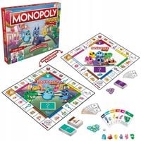 HASBRO GRA MONOPOLY JUNIOR 2W1 DWUSTRONNA PLANSZA POLSKA WERSJA F8562