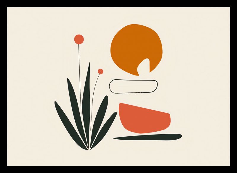 Plakat 35x25cm Abstrakcyjny Zen zdjęcie 2