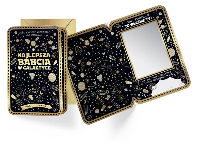 karnet  DBD Babcia lusterko | DK-823 zdjęcie 1