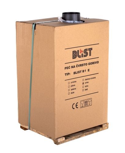 Piec kominek stalowy szamotowy BLIST B1 e koza 9kW na Arena.pl