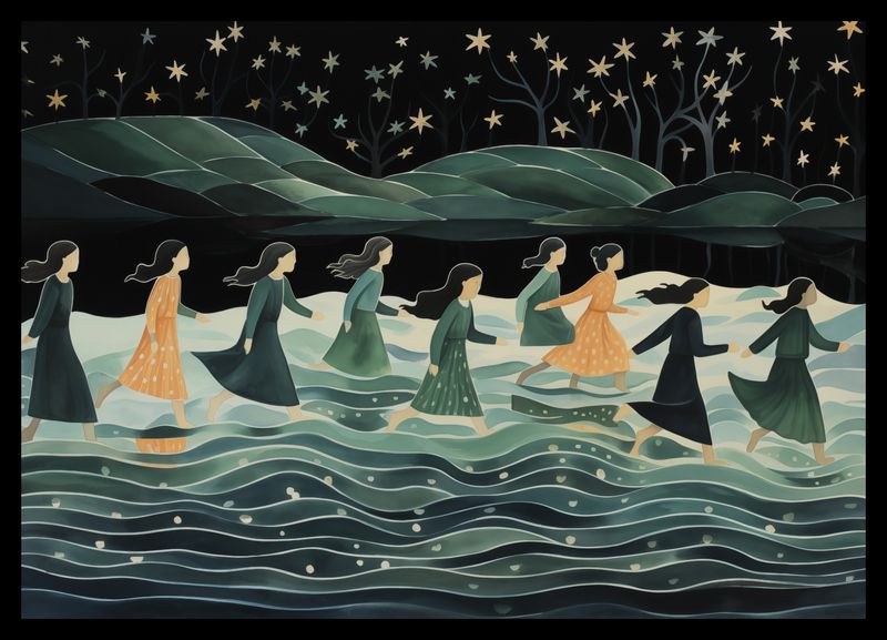 Plakat 42x29,7cm Nocna Procesja zdjęcie 2