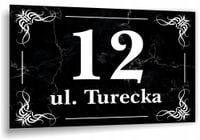 Tabliczka Tablica ADRESOWA ALUMINIOWA Numer domu posesji cyfry ulica 40x30