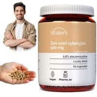 Żeń-szeń Syberyjski Adaptogen 500 mg EKSTRAKT STANDARYZOWANY 60 kapsułek