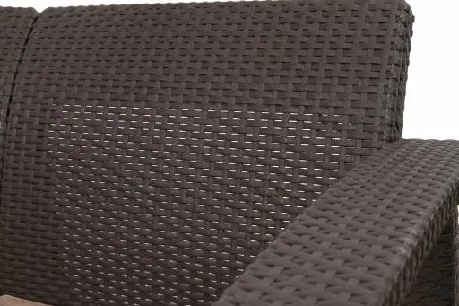 MEBLE OGRODOWE CORFU SET ZESTAW TECHNORATTAN. BRĄZ zdjęcie 10