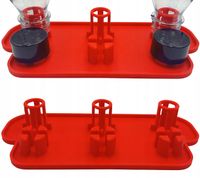 Ociekacz Na 3 Trzy Butelki Do Saturatora SODASTREAM Stojak Czerwony