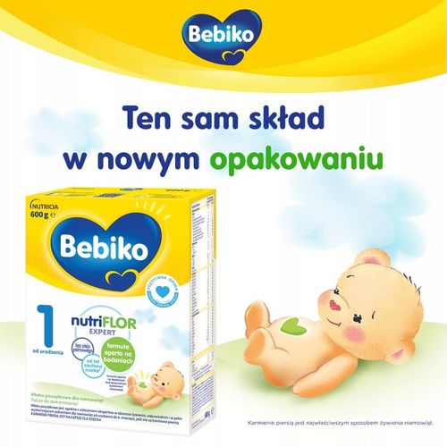 Bebiko 1 Mleko początkowe dla niemowląt 6 x 600g na Arena.pl