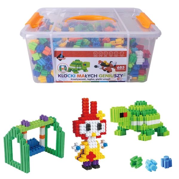 Klocki Małych Geniuszy aż 685 elementów zdjęcie 1