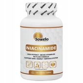 Niacinamid 500 mg (Witamina B3) 120 Tab – Niacinamide, Energia – Sowelo