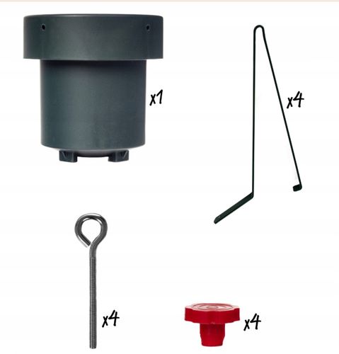 Stojak CHOINKOWY metalowy tworzywo pod na choinkę drzewko pojemnik na Arena.pl