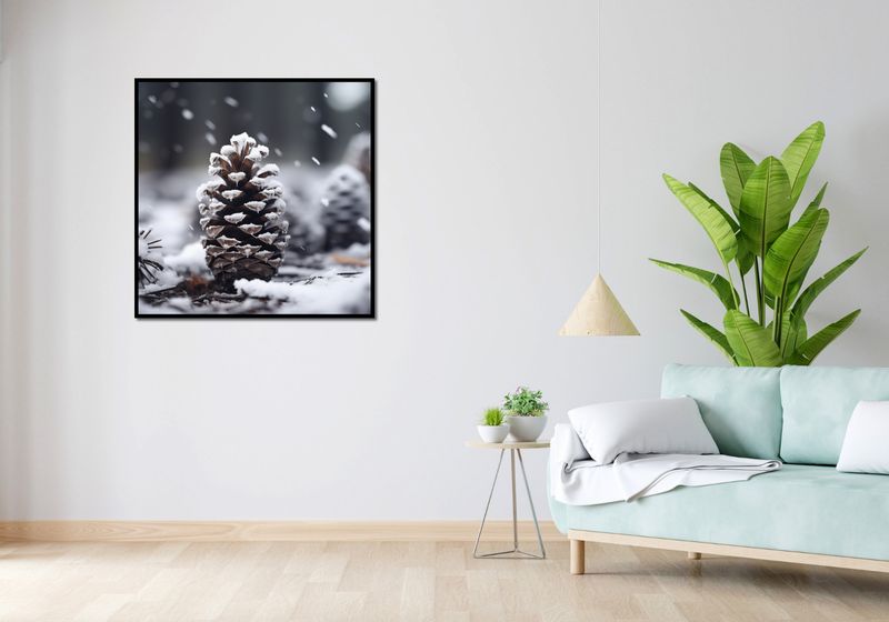 Plakat 90x90cm Zimowy Spokój zdjęcie 4