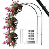 PERGOLA OGRODOWA ŁUK NA RÓŻE KWIATY 240cm + KOTWY