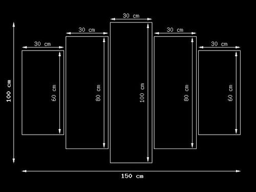 100cm 150cm obraz 5 elem Brooklyn Bridge Mith17 ścienny druk cyfrowy na Arena.pl