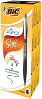 długopis bic atlantis  soft czarny a'12 7582