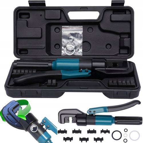 ZACISKARKA HYDRAULICZNA PRASKA DO KABLI PRZEWODÓW MATRYCE 4-70 MM na Arena.pl