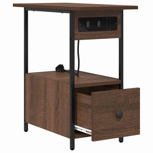 Szafka Nocna z szufladą Brązowy dąb 60 x 30 x 61 cm na Arena.pl