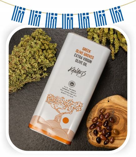 Oliwa z oliwek Extra Virgin Grecka Tradycyjna PDO 5l ŚWIEŻY ZBIÓR 2024/2025 na Arena.pl