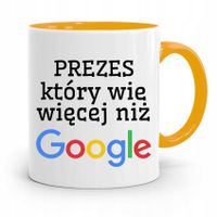 Dla Prezesa Viceprezesa Kubek Żółty Na Prezent Z Nadrukiem Ze Zdjęciem