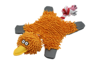 Zabawka pluszowa dla psa pomarańczowa kaczka z piszczałką 39cm