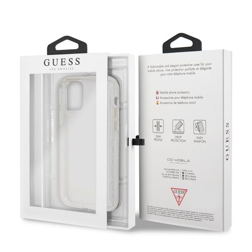 Guess Glitter Case - Etui iPhone 11 Pro Max (Silver) na Arena.pl