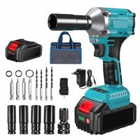 Wkrętarka Udarowa 21V 4000mAh z LED i Automatycznym Stopem