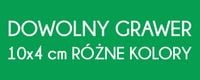 Grawerowana tabliczka Laminat Grawerski 10x4 DOWOLNY GRAWER napis zielona