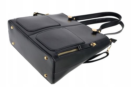 Torebka damska klasyczna teczka duża A4 wiele kieszeni wielozadaniowa na Arena.pl