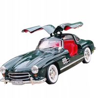 METALOWY MODEL SAMOCHODU MERCEDES-BENZ 300SL GULLWING 1:24 RETRO PREZENT