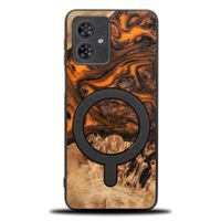 etui bewood unique do motorola g54 5g - orange z magsafe