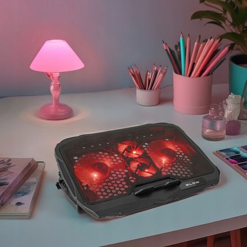 PODSTAWKA PODKŁADKA CHŁODZĄCA POD LAPTOPA 12-17" DUŻA STABILNA GAMINGOWA na Arena.pl