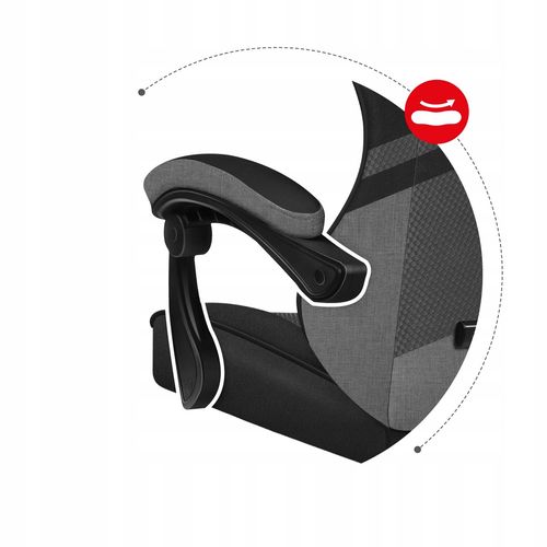 Fotel gamingowy Huzaro Force 4.4 Grey Mesh na Arena.pl