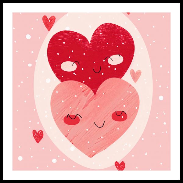 Plakat 50x50cm Ciepło Serca zdjęcie 3