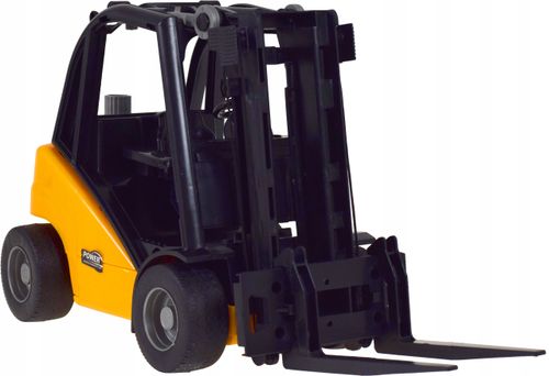 Duży wózek widłowy z ruchomymi elementami dźwigiem realistyczny model auto na Arena.pl