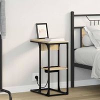 Stolik nocny dąb sonoma 41.5 x 26 x 60.5 cm